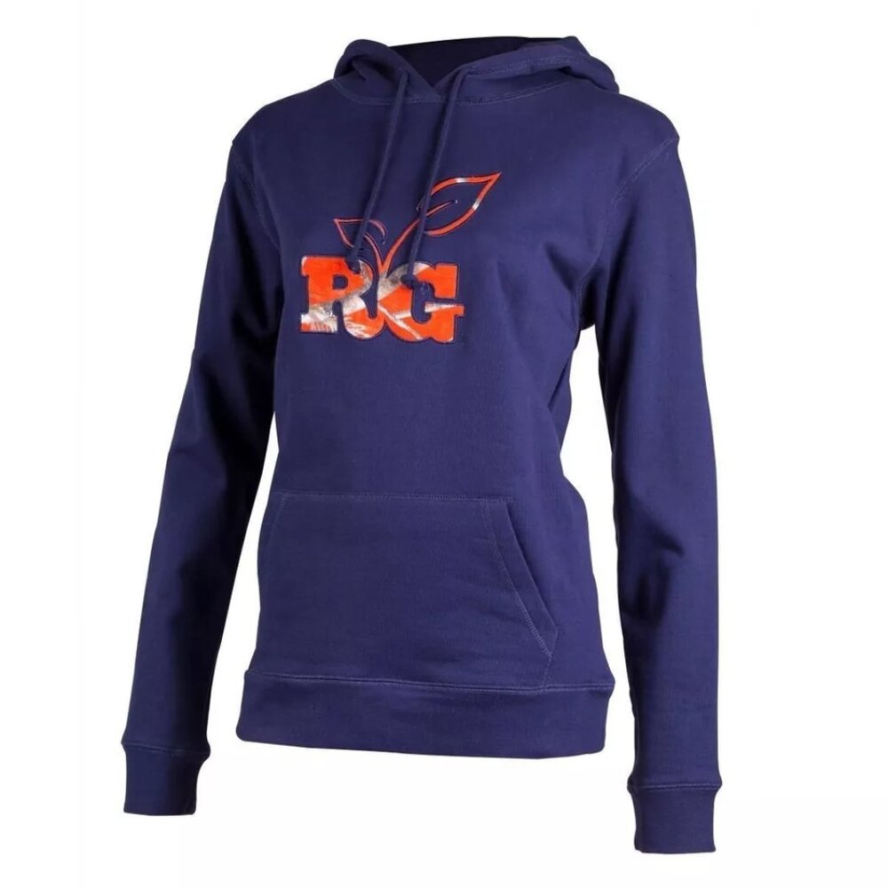 Realtree Ladies Blue Orange Camo Hoodie - Hooded Sweatshirt